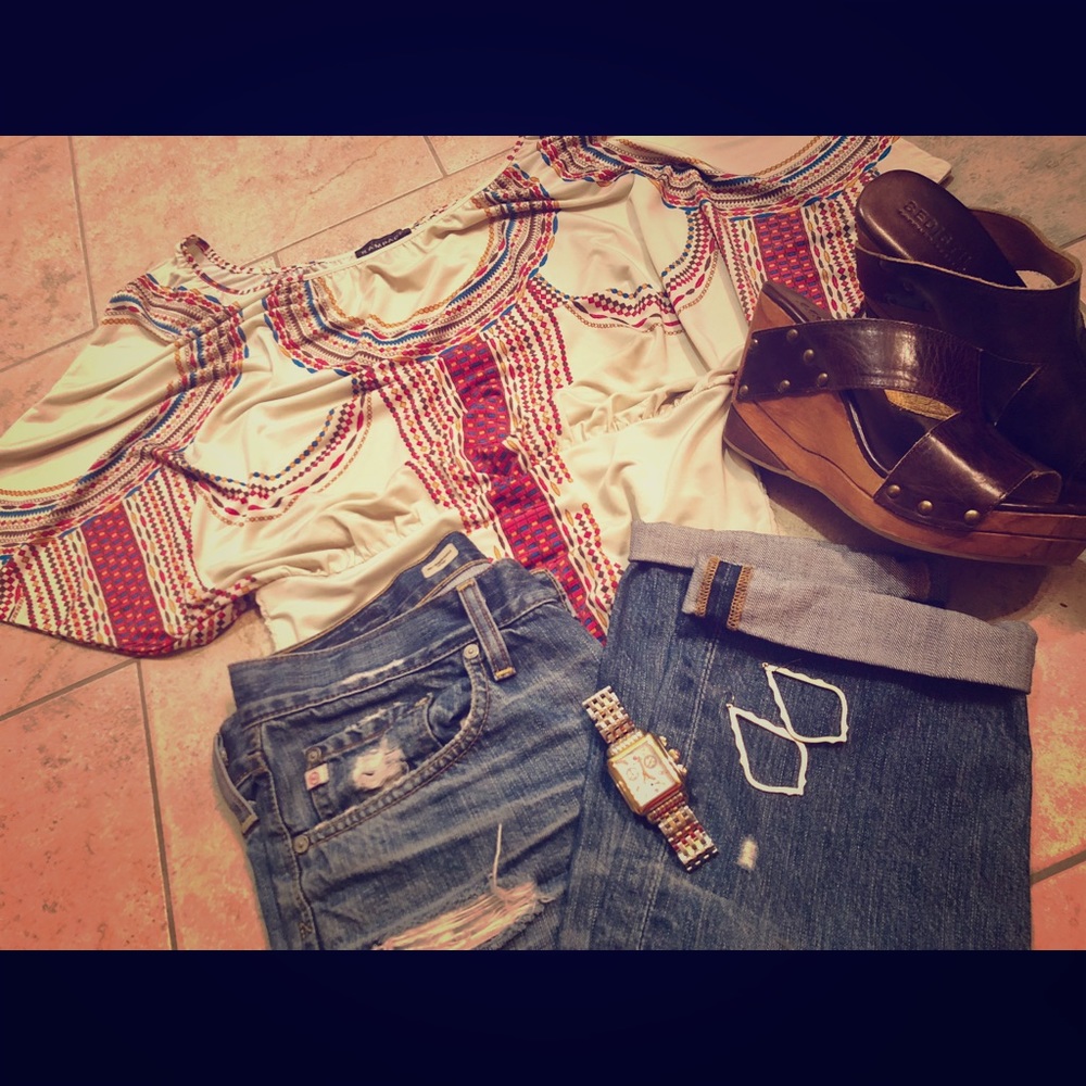 Rampage | Boho Dolman Sleeve Top | Sz M